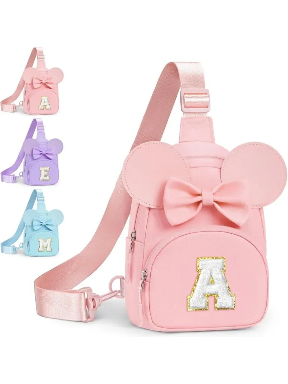 Cute Pink Crossbody Bag for Girls | Birthday Gifts for Ages 2-8 | Sling Purse